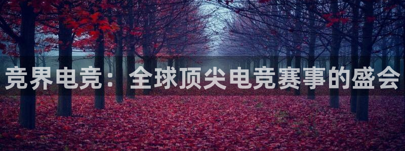 db电竞平台：竞界电竞：全球顶尖电竞赛事的盛会