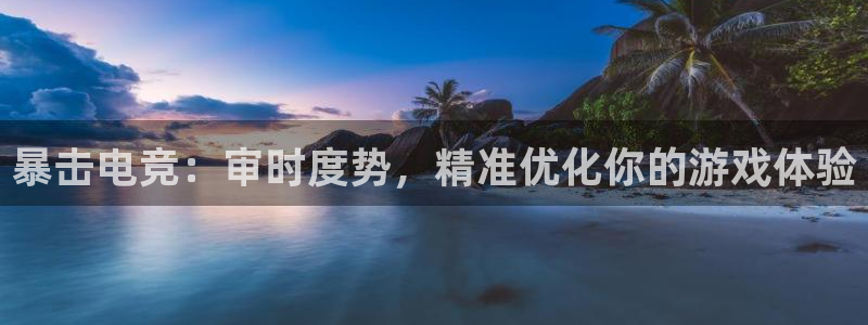 db电竞官网入口：暴击电竞：审时度势，精准优化你的游戏体验