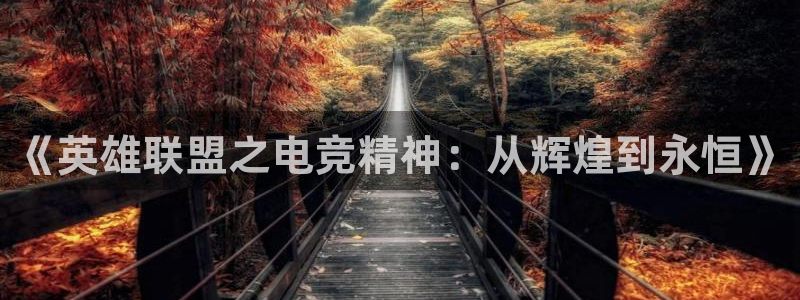 db电竞官网：《英雄联盟之电竞精神：从辉煌到永恒》